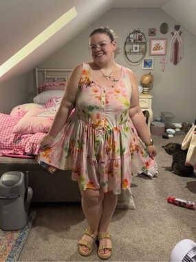 Torrid Flowy Floral Romper